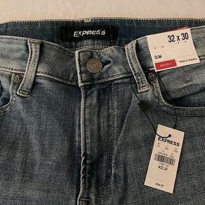 Men's Express Denim Jeans - Stretch Slim Fit - 32x30